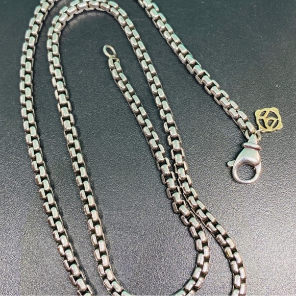 David Yurman 3.7mm chain w/ 14 k gold accent - Picture 4 of 6
